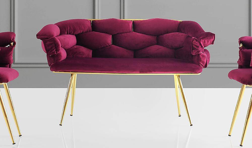 Balon Mor Çay Seti Koltuk Çay Seti Koltuk