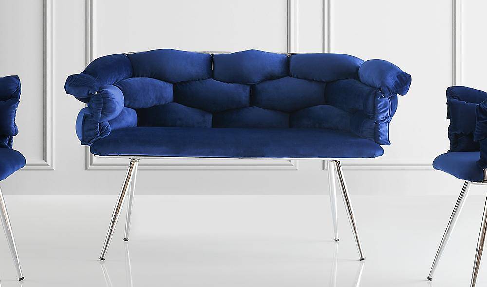 Balon Mavi Çay Seti Koltuk Çay Seti Koltuk