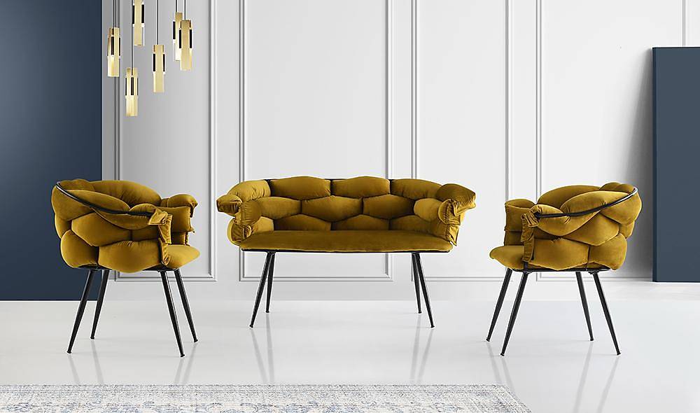 Balon Yeşil Çay Seti Koltuk V2 Çay Seti Koltuk