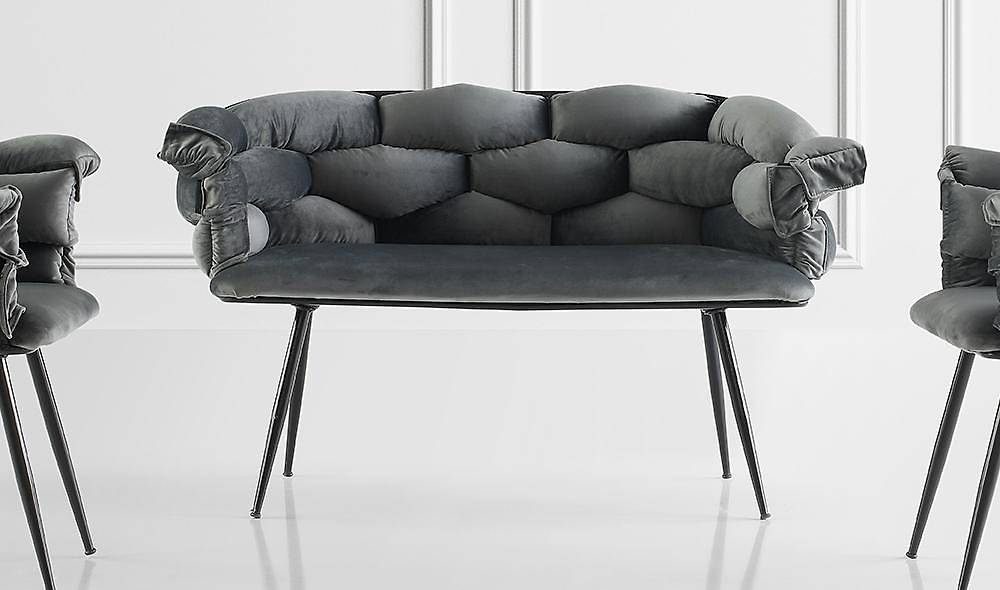 Balon Gri Çay Seti Koltuk Çay Seti Koltuk