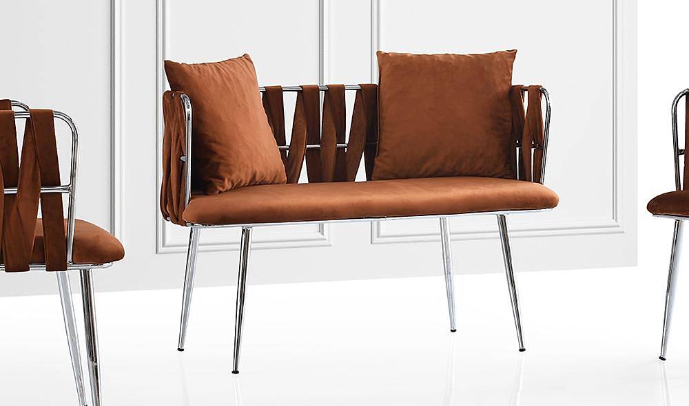 Çınar Turuncu Çay Seti Koltuk Çay Seti Koltuk