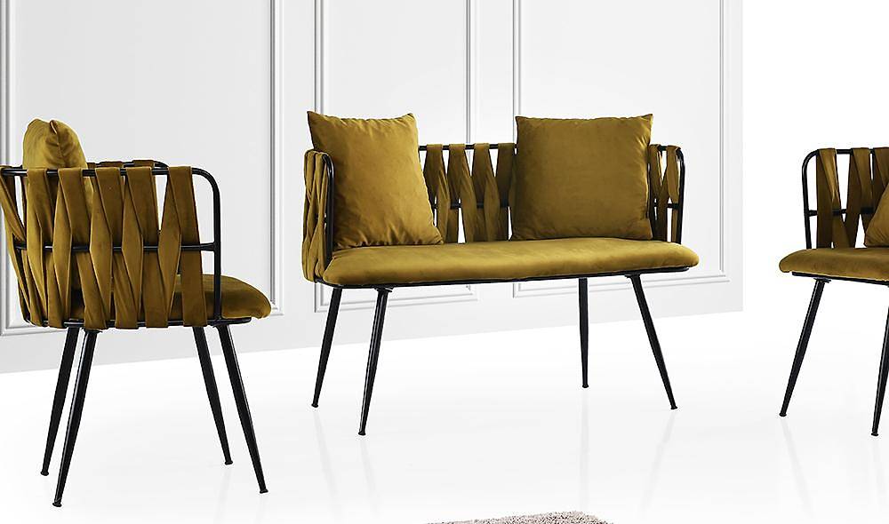 Çınar Yeşil Çay Seti Koltuk V2 Çay Seti Koltuk