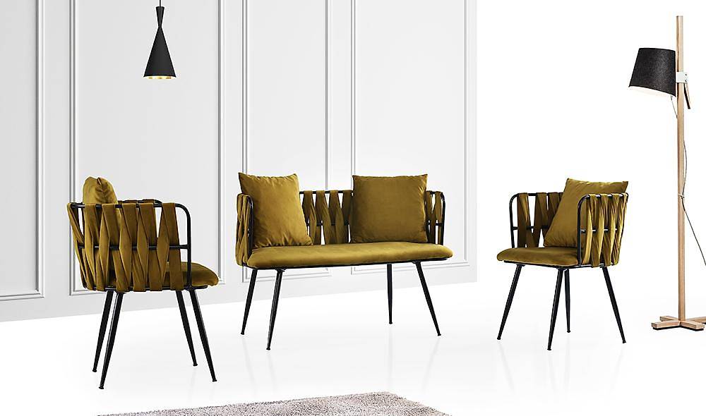 Çınar Yeşil Çay Seti Koltuk V2 Çay Seti Koltuk