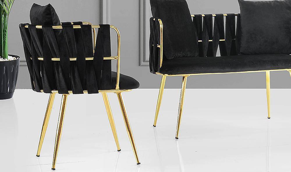 Çınar Siyah Çay Seti Koltuk V2 Çay Seti Koltuk