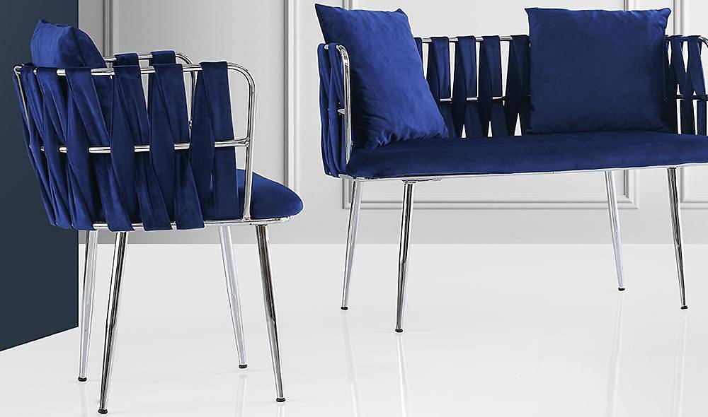 Çınar Mavi Çay Seti Koltuk Çay Seti Koltuk