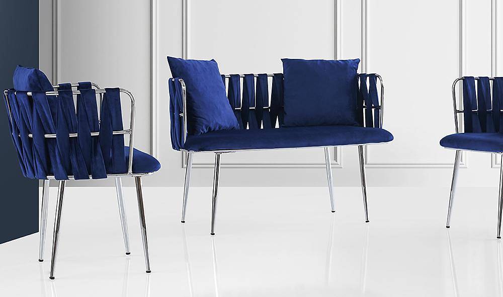 Çınar Mavi Çay Seti Koltuk Çay Seti Koltuk