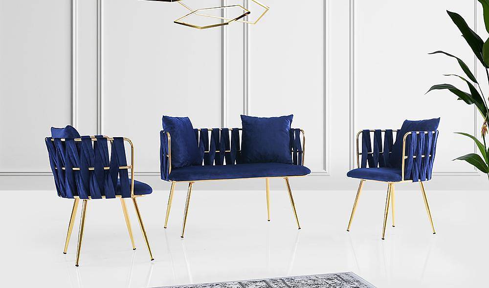 Çınar Mavi Çay Seti Koltuk V2 Çay Seti Koltuk