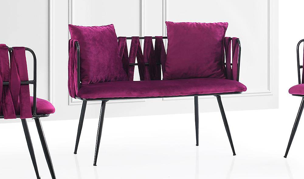 Çınar Mor Çay Seti Koltuk Çay Seti Koltuk