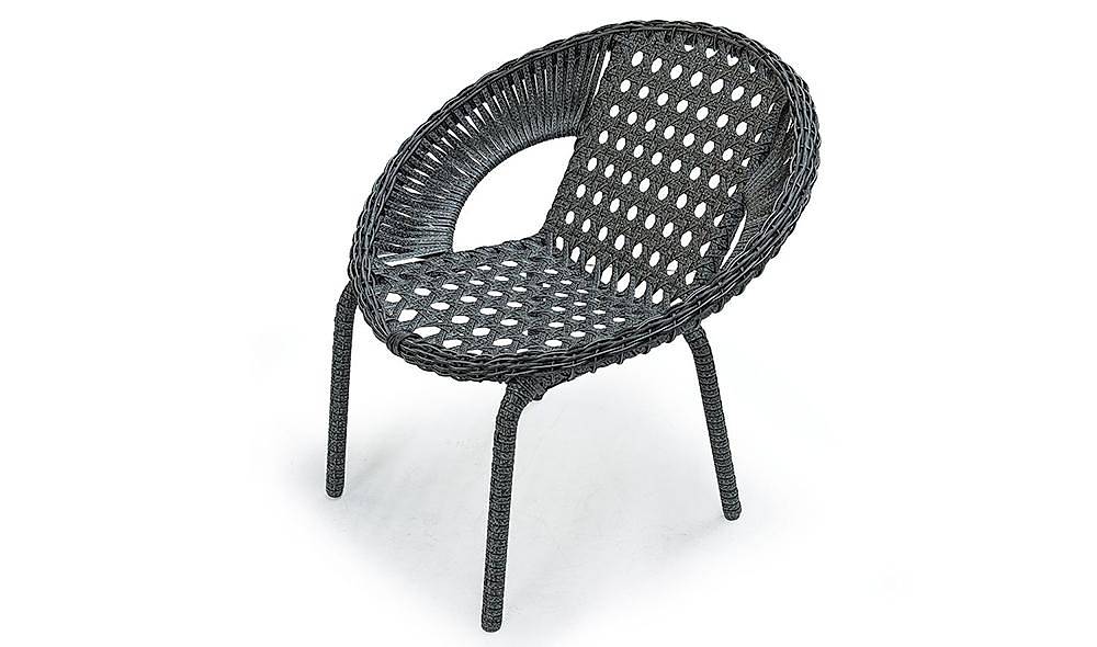 Akçay Antrasit Rattan Çay Seti Çay Seti Koltuk