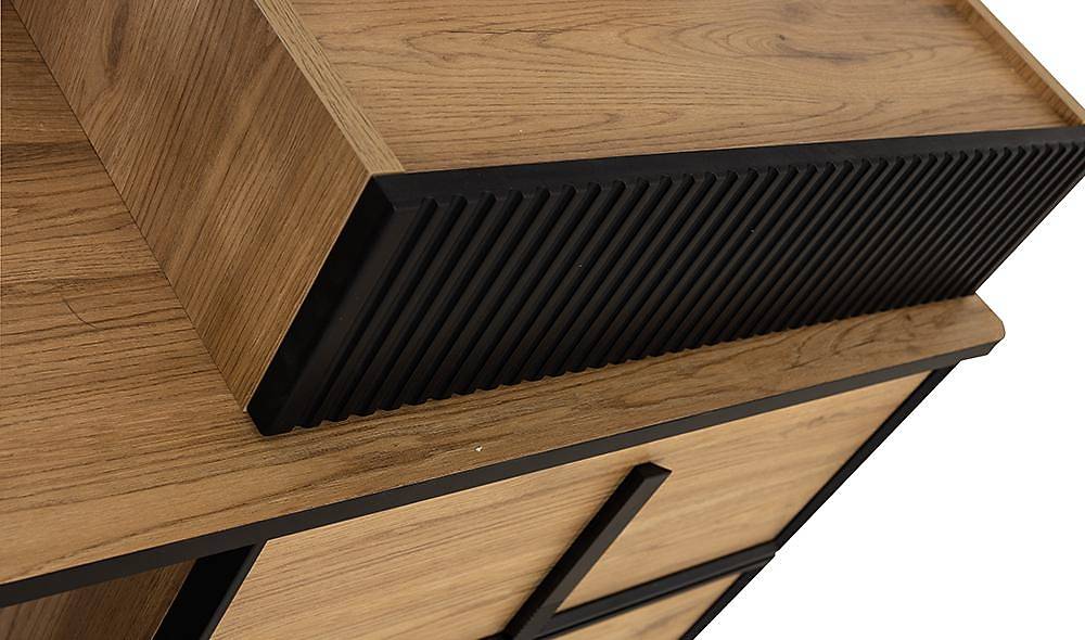 Pena Bazalı Yatak Odası - Köşe Dolaplı Giyinme Odası