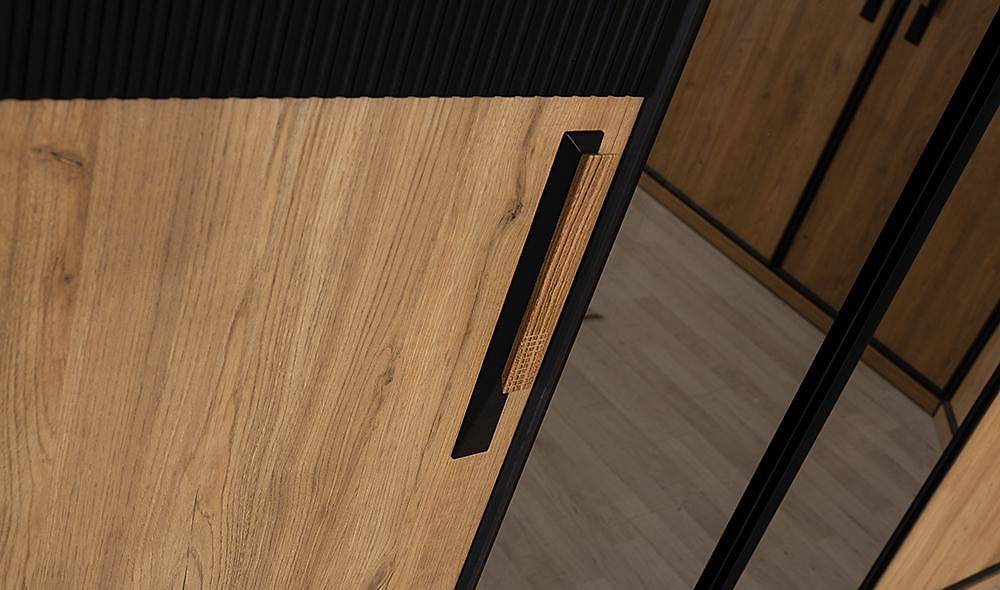 Pena Bazalı Yatak Odası - Köşe Dolaplı Giyinme Odası