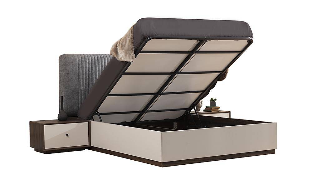 Martha Bazalı Yatak Odası - Köşe Dolaplı Giyinme Odası