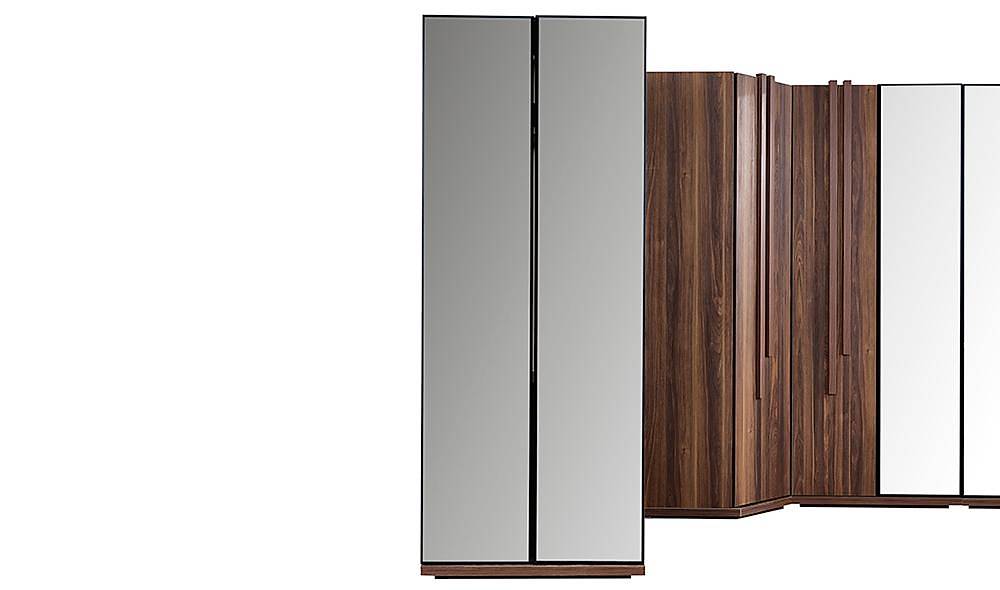 Felipe Bazalı Yatak Odası - Köşe Dolaplı Giyinme Odası