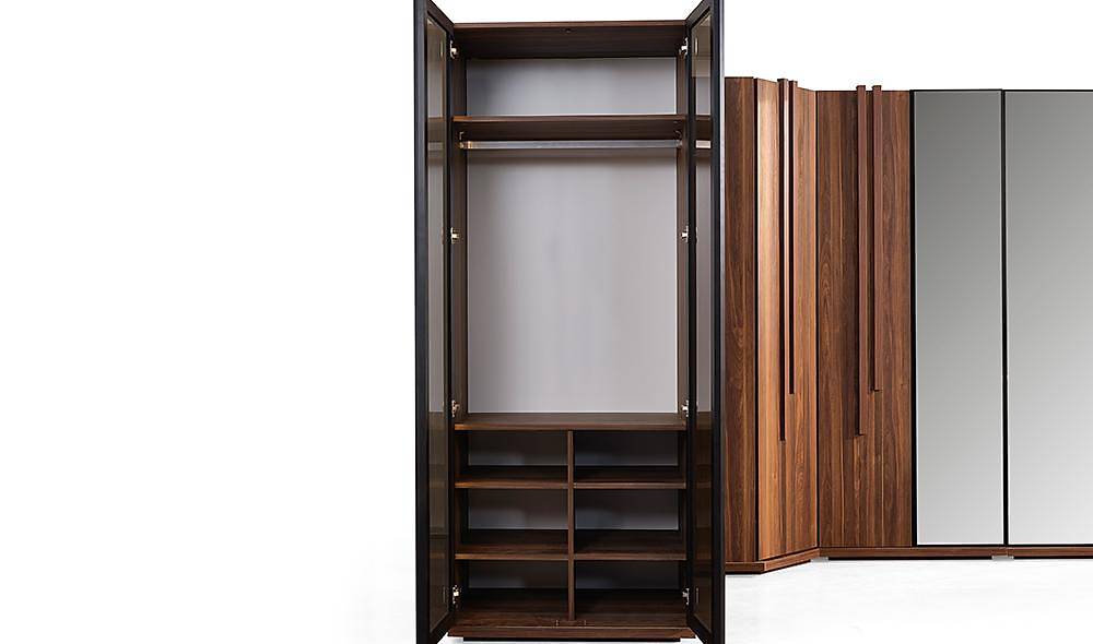 Felipe Bazalı Yatak Odası - Köşe Dolaplı Giyinme Odası