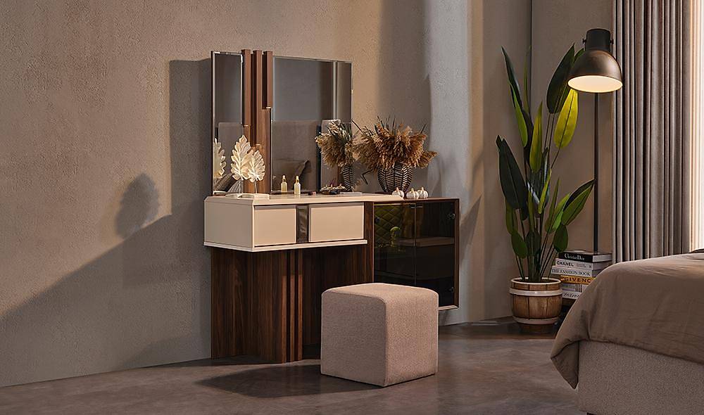 Felipe Bazalı Yatak Odası - Köşe Dolaplı Giyinme Odası