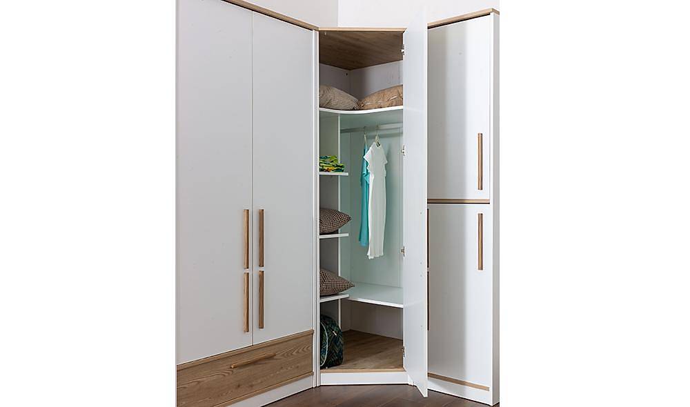 Bianca Gardrop - Köşe Dolaplı İndirimli Mobilya