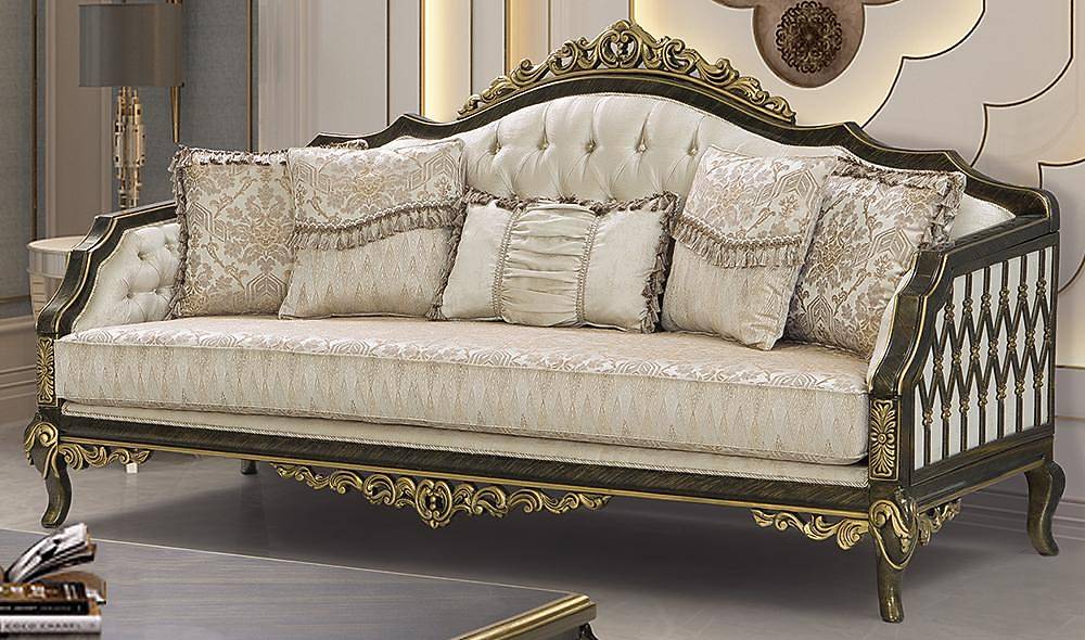 Siyah İnci Klasik Koltuk Takımı İndirimli Mobilya