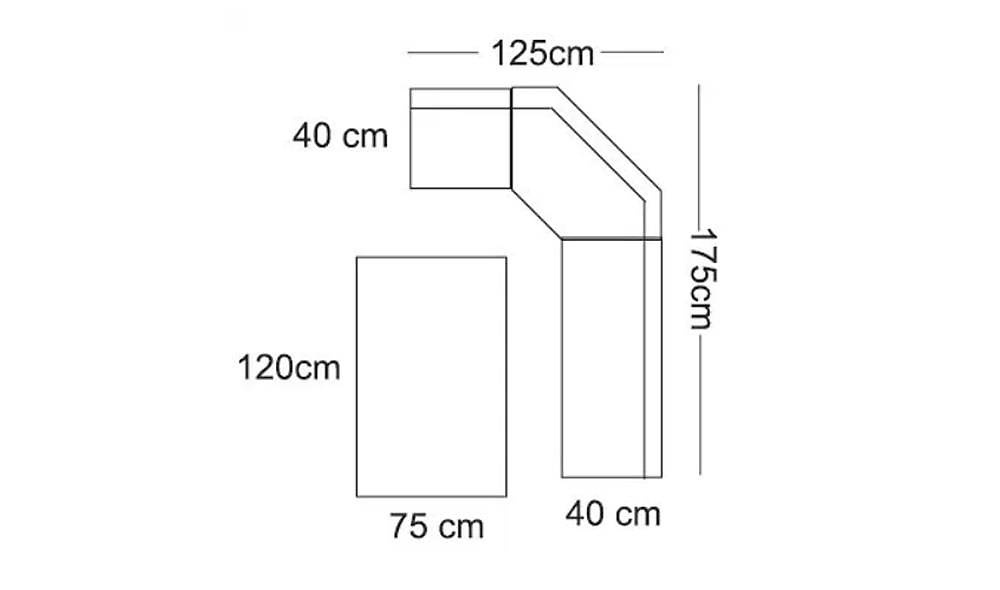 Avangarde Mutfak Köşe Takımı Ceviz - Siyah Mutfak Köşe Takımları