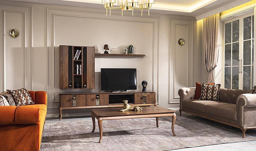 Berlin Ahşap Tv Ünitesi İndirimli Mobilya