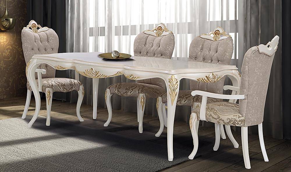 Zühre Klasik Yemek Odası İndirimli Mobilya