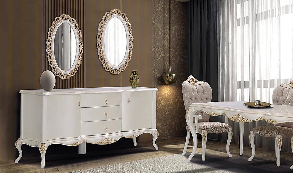 Zühre Klasik Yemek Odası İndirimli Mobilya