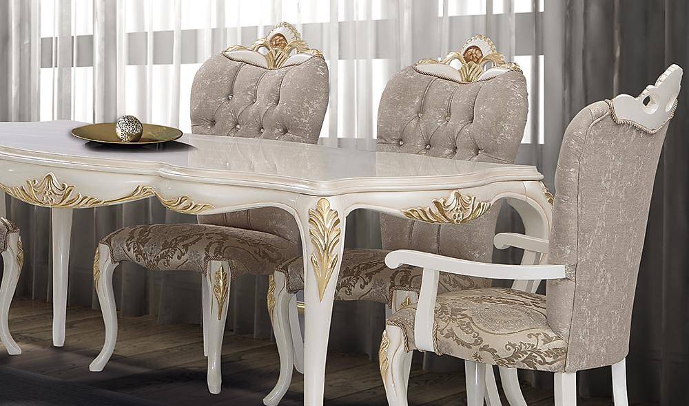 Zühre Klasik Yemek Odası İndirimli Mobilya