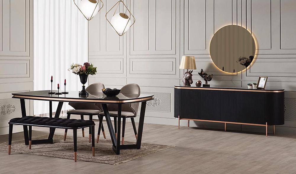 Mood Siyah Bronz Yemek Odası Yemek Odası