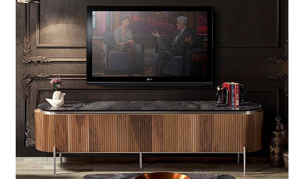 Mood Ceviz Gümüş Tv Sehpası TV Ünitesi