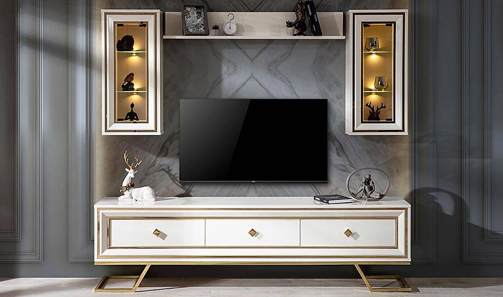Rixos Luxury Ekru Tv Ünitesi TV Ünitesi