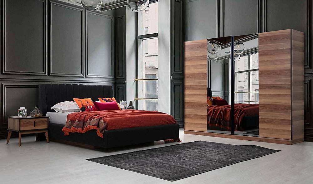 Nora Ceviz Bazalı Yatak Odası Yatak Odası