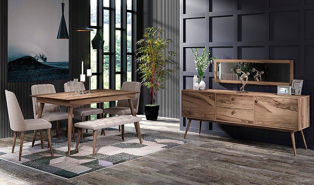 Bentley Ceviz Yemek Odası Yemek Odası