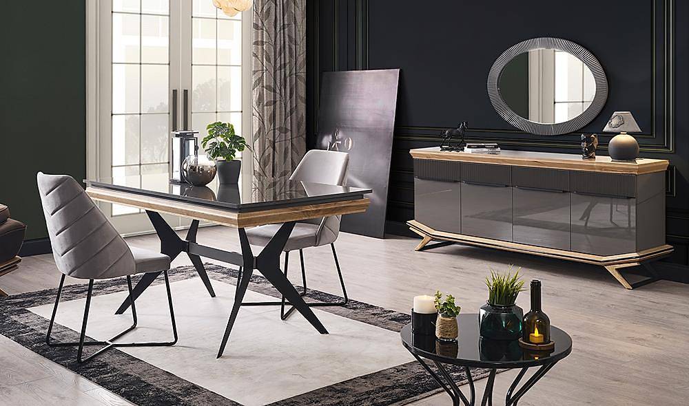 Larina Antrasit Yemek Odası Yemek Odası