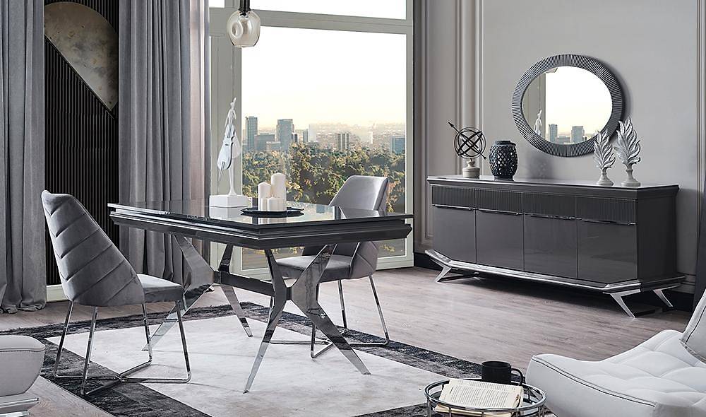 Clara Gri Yemek Odası Yemek Odası