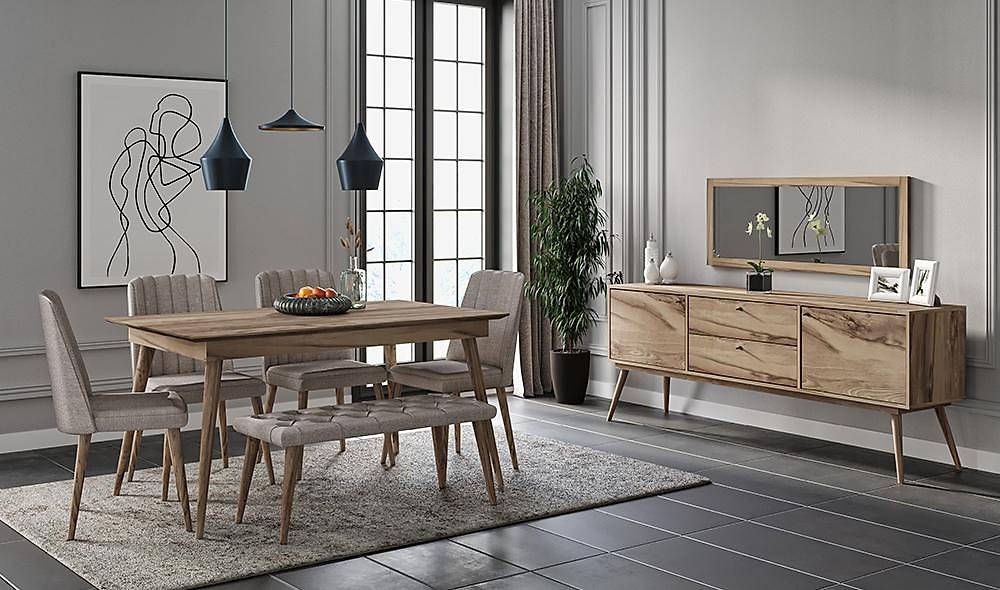 Carmine Ceviz Yemek Odası Yemek Odası