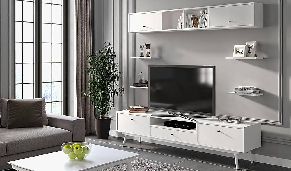Carmine Beyaz Tv Ünitesi TV Ünitesi