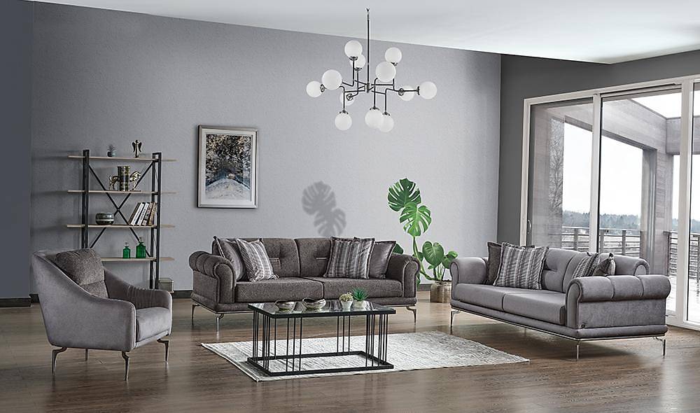 Julyan Koltuk Takımı Metal Kasa Koltuk Takımı