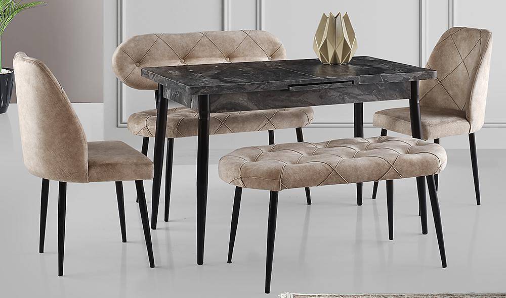 Vizon Kapitoneli Yemek Masası Masa Sandalye