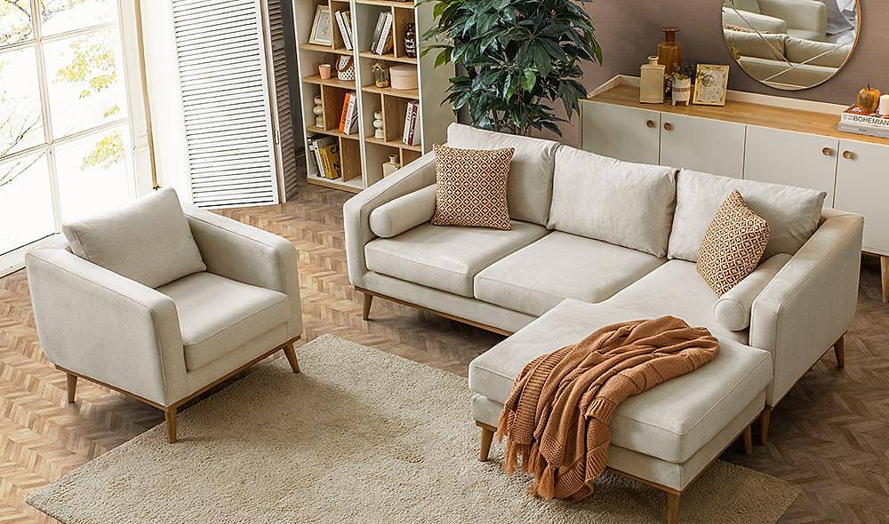 Bohemian Berjerli Köşe Takımı Köşe Koltuk