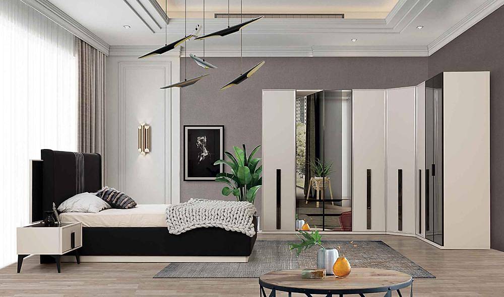 Sarmaşık Köşe Yatak Odası Yatak Odası