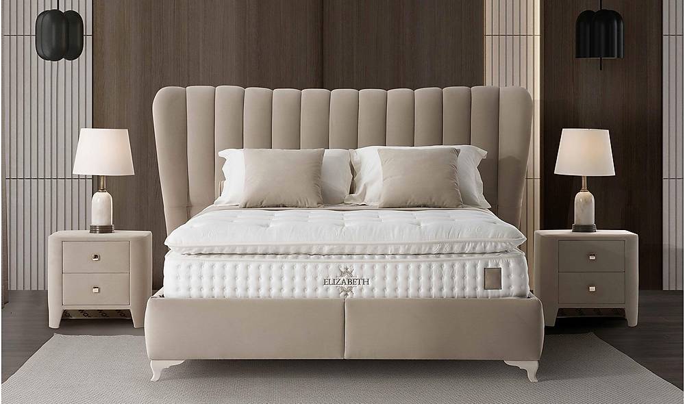 Elizabeth Peri Baza + Başlık + Yatak Baza Setleri