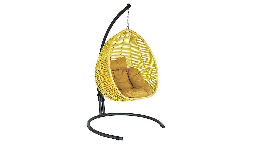 Mykonos Rattan Sarı Balkon - Bahçe Salıncak Salıncak