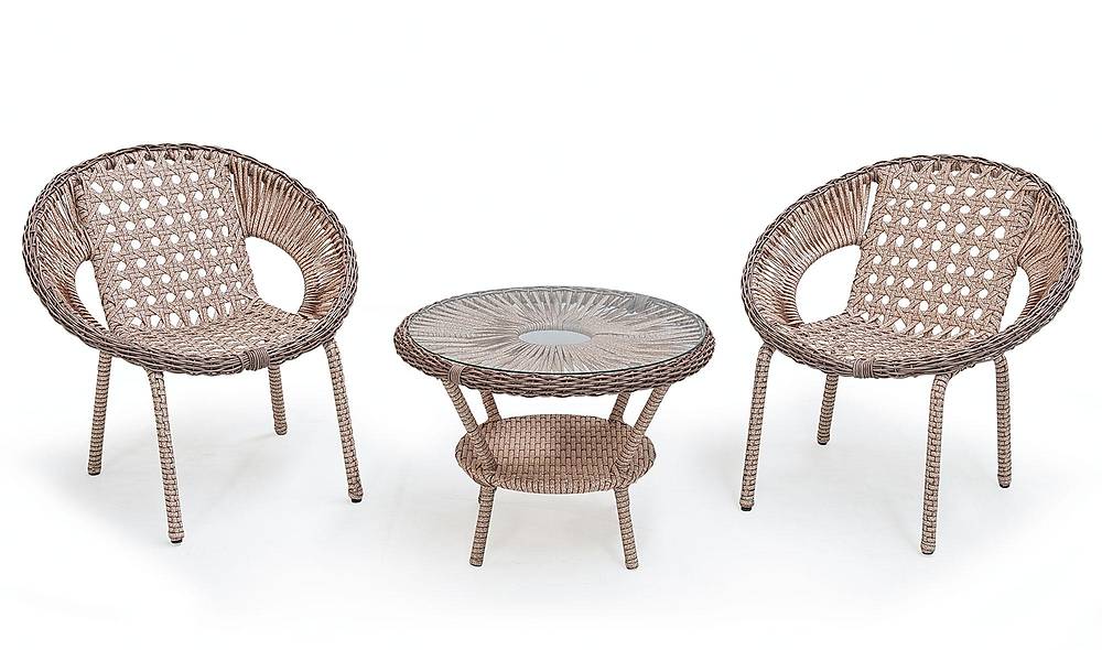 Akçay Rattan Çay Seti Bahçe Masa Takımı