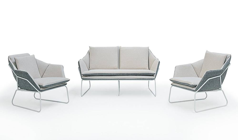 Dalyan Gri Ekru Bahçe Koltuk Takımı Bahçe Oturma Grubu