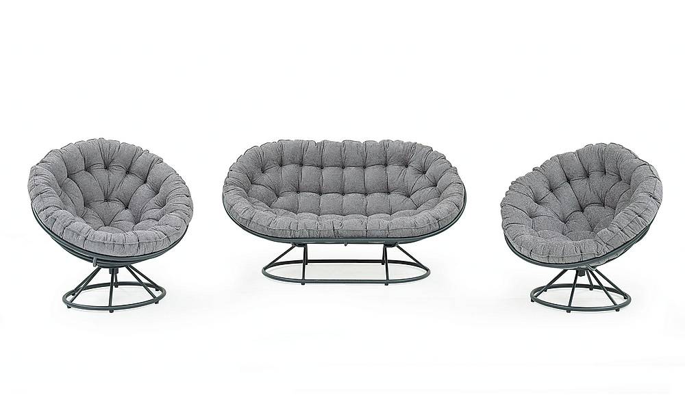 Edirne Gri Bahçe Koltuk Takımı Bahçe Oturma Grubu