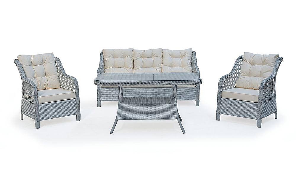 Fethiye Gri Bahçe Koltuk Takımı Bahçe Oturma Grubu