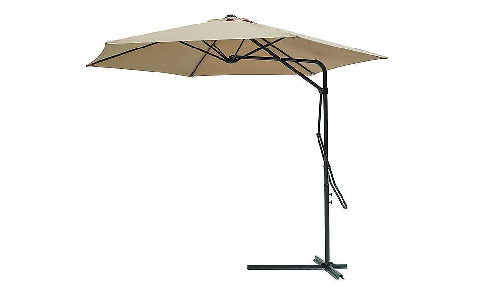 Bej Bahçe Şemsiyesi Bahçe Mobilyası