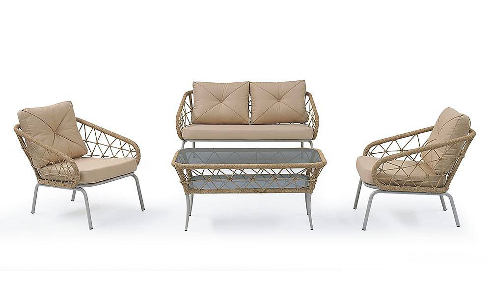 Yedimavi Bahçe Koltuk Takımı Bahçe Oturma Grubu