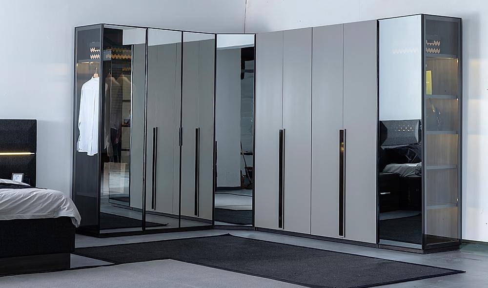 Cardea Köşe Gardolap  Kapaklı Gardırop