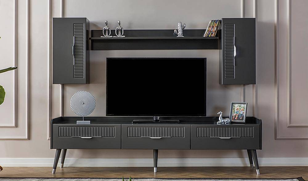Argemon Tv Ünitesi - Antrasit TV Ünitesi