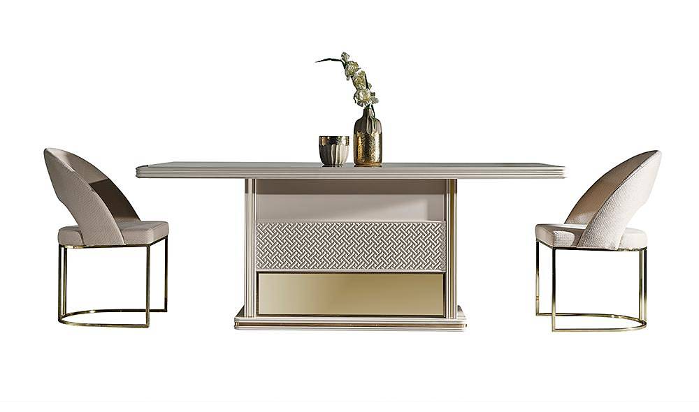 Tiana Yemek Masası Takımı - Gold Yemek Masası Takımı